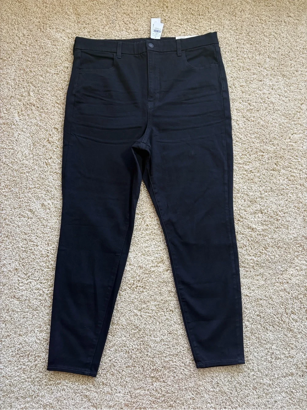 NWT American Eagle Curvy Super High-Rise Dream Jean Jegging - Black Size 18R